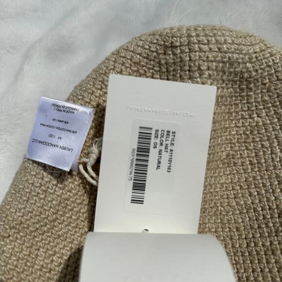 Lauren Manoogian Bell Hat 60% Cotton 40% Linen Natural New with Tags $310 - Picture 8 of 9